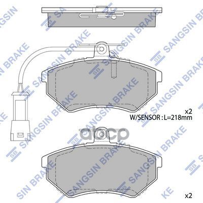 Колодки передние SANGSIN BRAKE SP2005